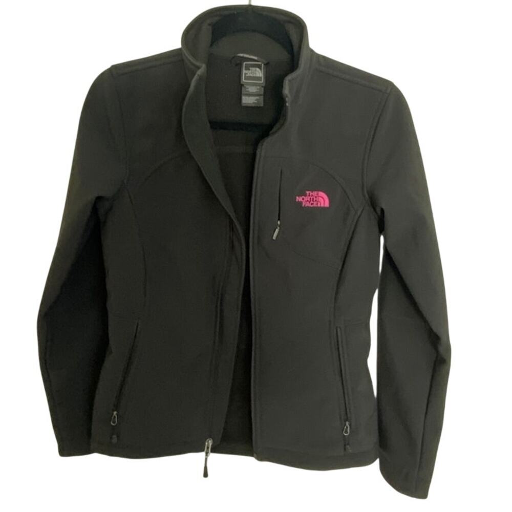 The North Face Black Breast Cancer Full Zipped jackt size women's xs‎